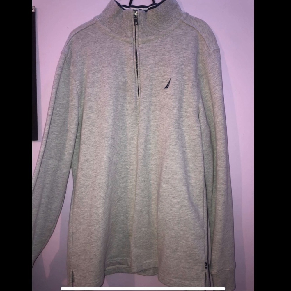 Náutica quarter zip up grey sweater